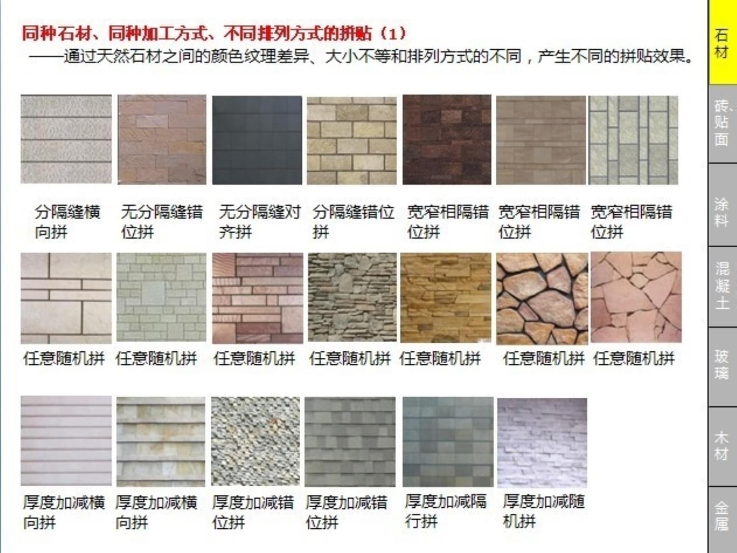 CCDI建筑外墻面裝飾材料課件 石材裝飾材料的應用與特性解析